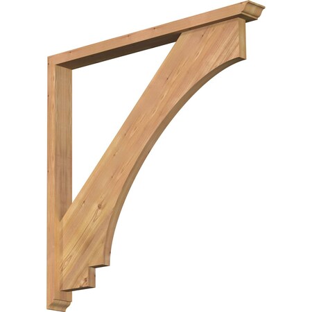 Ekena Millwork Imperial Traditional Smooth Bracket w/ Offset Brace, Western Red Cedar, 3 1/2"W x 36"D x 36"H BKT0402X36X36IMP01SWR